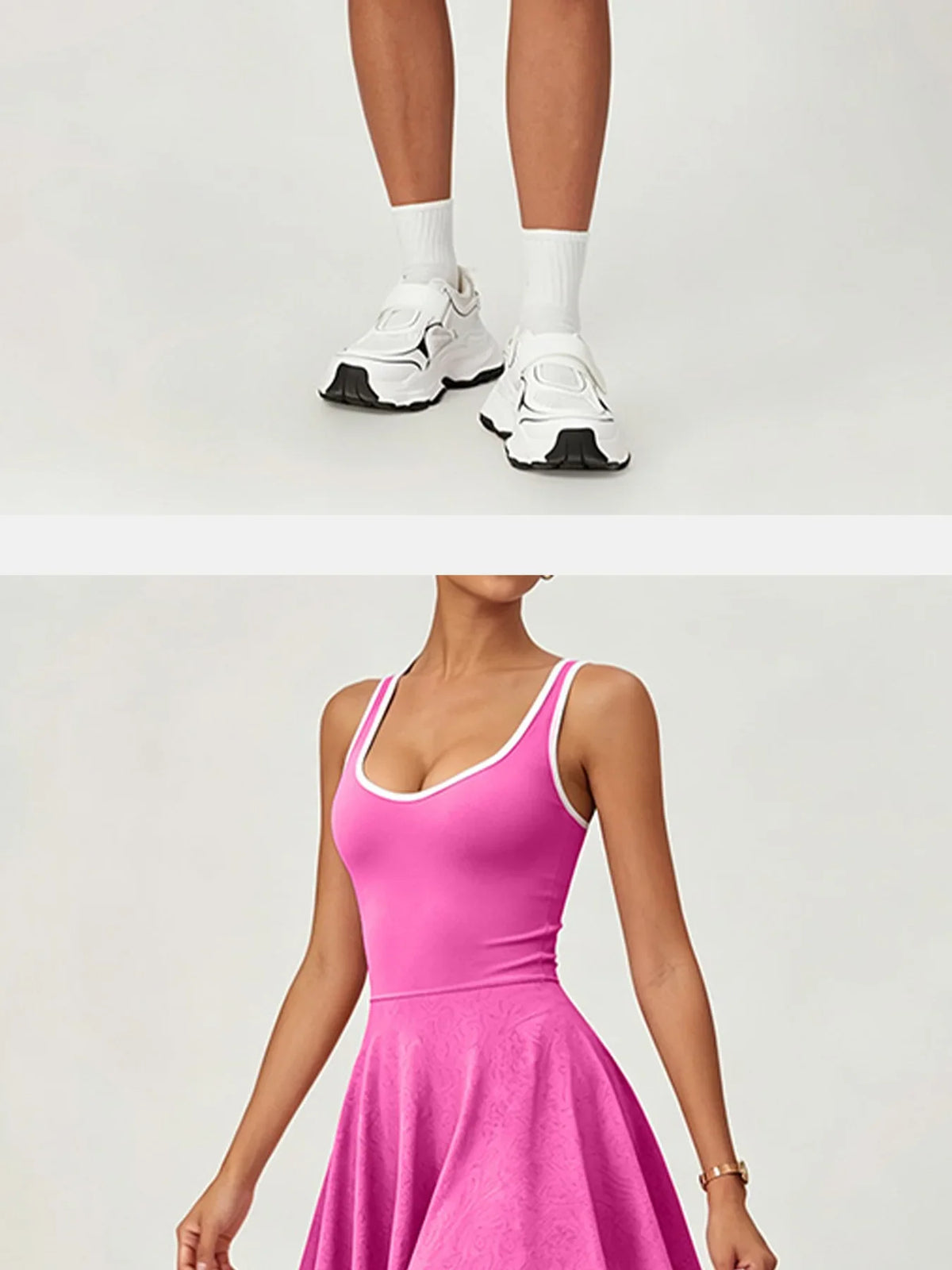 Built-in Pocket Backless Dress