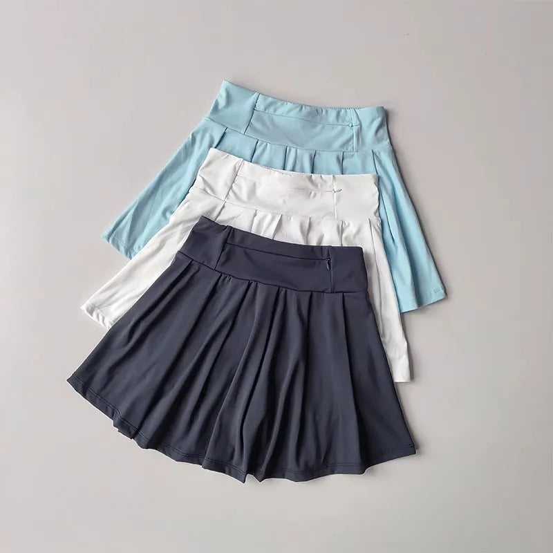 Short Sleeve Polo + Pleated Skirt Set