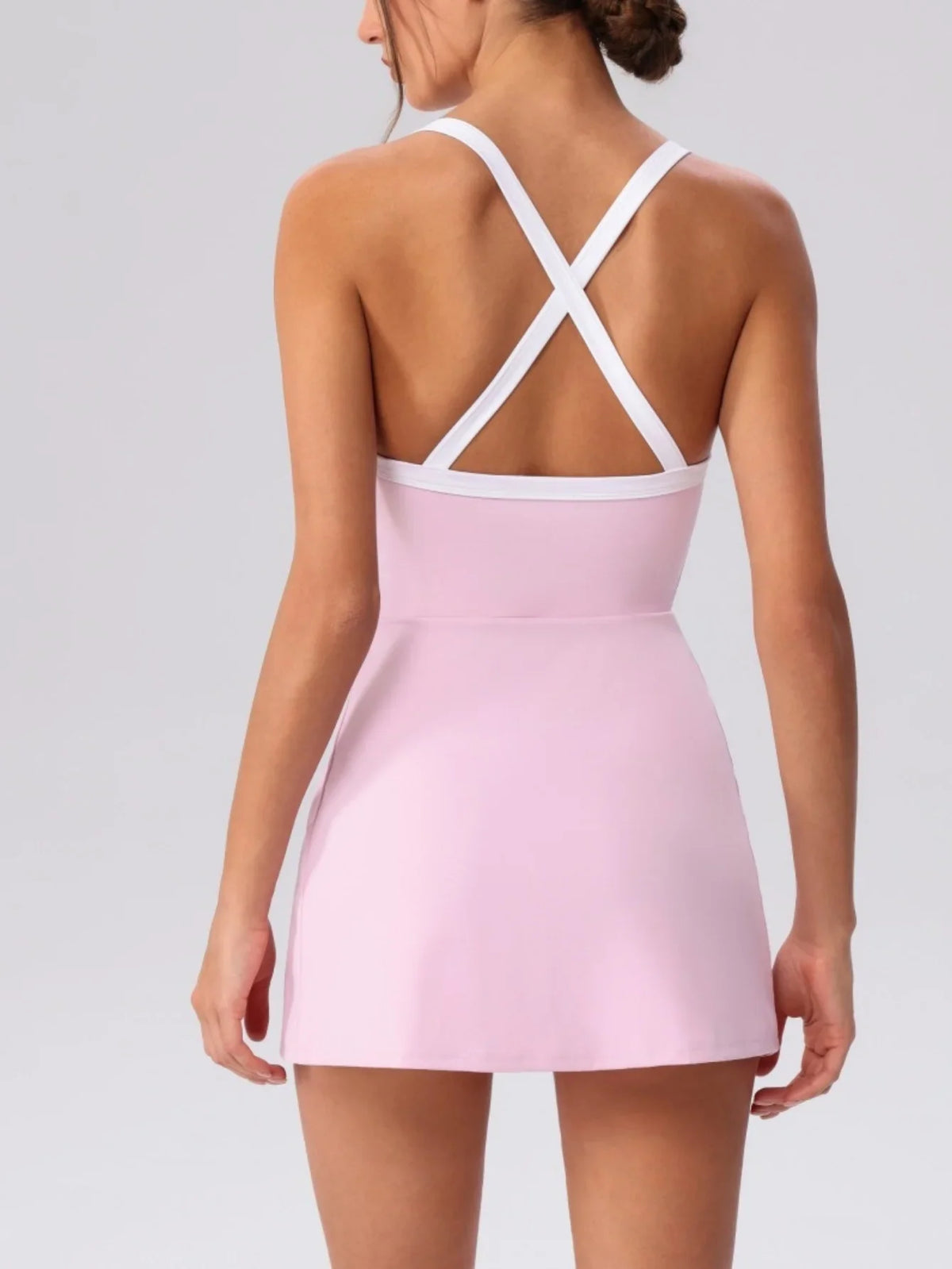 Contrast Split Skirt Dress